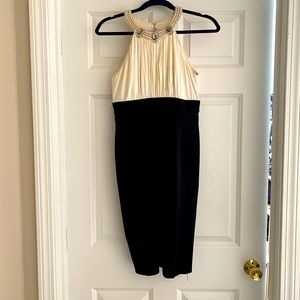 Jones New York Ivory and black cocktail dress size 4